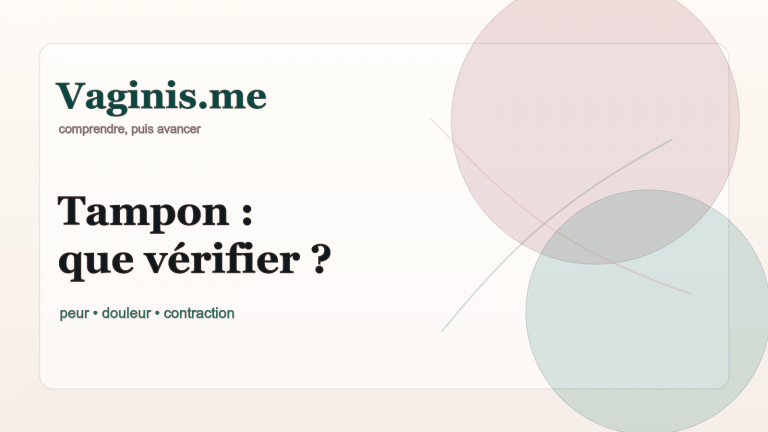 Illustration abstraite Vaginis.me sur la difficulté à insérer un tampon, entre peur, douleur et contraction.